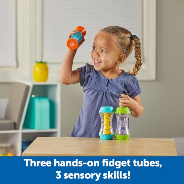 Learning Resources Sensory Trio Fidget Tubes, Fine Motor Skills, Sensory Toys for Toddlers, Sensory Toys for Children, Fidget Toys, Sensory Tubes, Ages 3+ - Image 2