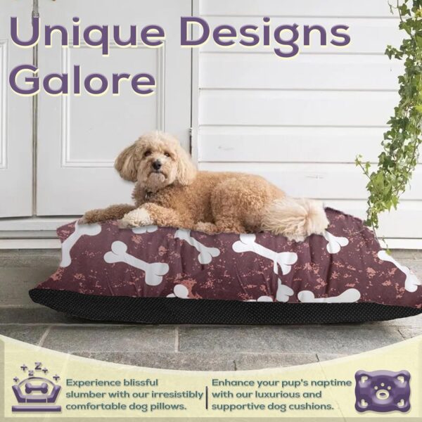 Nod Off Soft & Cosy Dog Cushion - Pet Dog Bed Supplies, Pet Pillow Available In Random Colours (Medium (65 x 45)) - Image 3