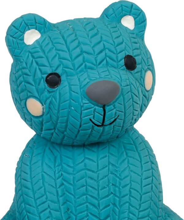 Petface (Little Petface) Teddy Bear, Latex Chew Dog Toy, Blue - Image 4