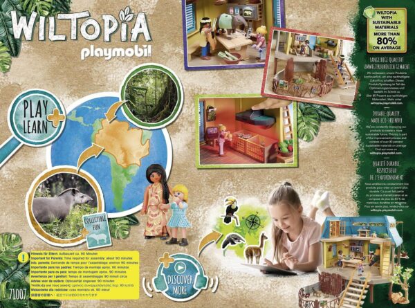 Playmobil 71007 Wiltopia Animal Care Station with Light Effects, collectable and educational animal toy for kids, sustainable toy, fun imaginative role play, playsets suitable for children ages 4+ - Image 4