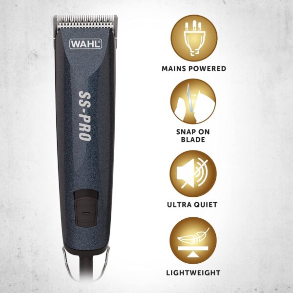 Wahl Dog Clippers, SS Pro Premium Dog Grooming Kit, Full Coat Dog Grooming Clippers for All Coat Types, Low Noise Corded Pet Clippers, Powerful and Quiet - Image 3