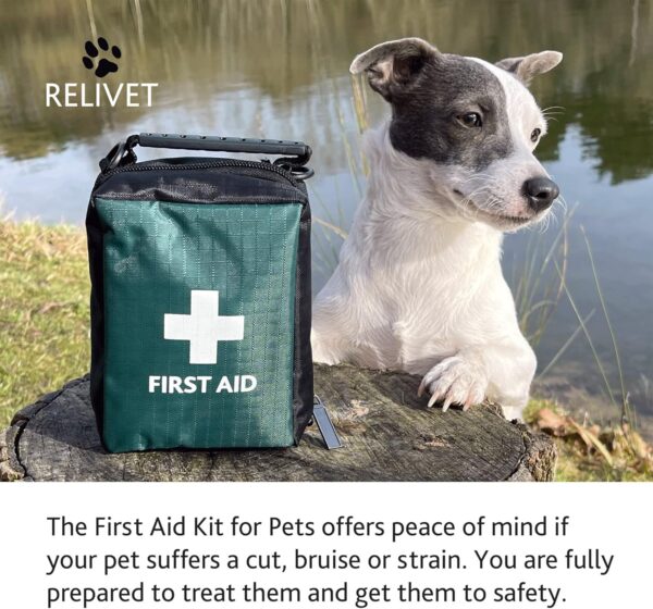 Reliance Medical Pet First Aid Kit - Essential Care for Dogs and Cats, Ideal for Travel, Camping, Home Use, Includes Saline, Bandages, Durable Rip-Stop Fabric Bag, 1 Kit - Image 6