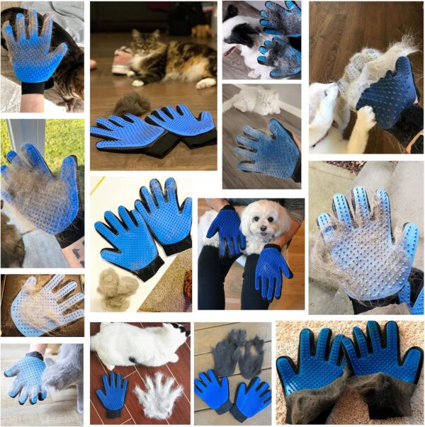 KENNELS & KATS Pet Grooming Glove | Pet Brush Glove | Premium De-shedding Glove for Easy, Mess-free Grooming with 260 Tips | Grooming Mitt For Dogs, Cats, Rabbits & Horses with Long/Short/Curly Hair - Image 7