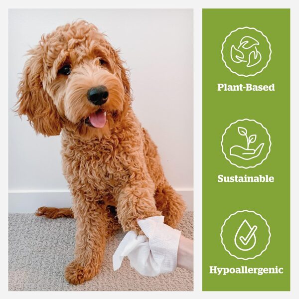 Pogi's Dog Grooming Wipes Travel Packs - 120 Dog Wipes for Cleaning and Deodorising - Hypoallergenic Pet Wipes for Dogs, Puppy Wipes - Quick Bath Dog Wipes for Paws, Butt, & Body - Fragrance Free - Image 9