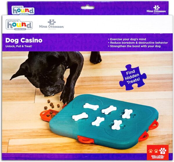 Nina Ottosson by Outward Hound Dog Casino Interactive Treat Puzzle Dog Toy, Advanced - Image 8