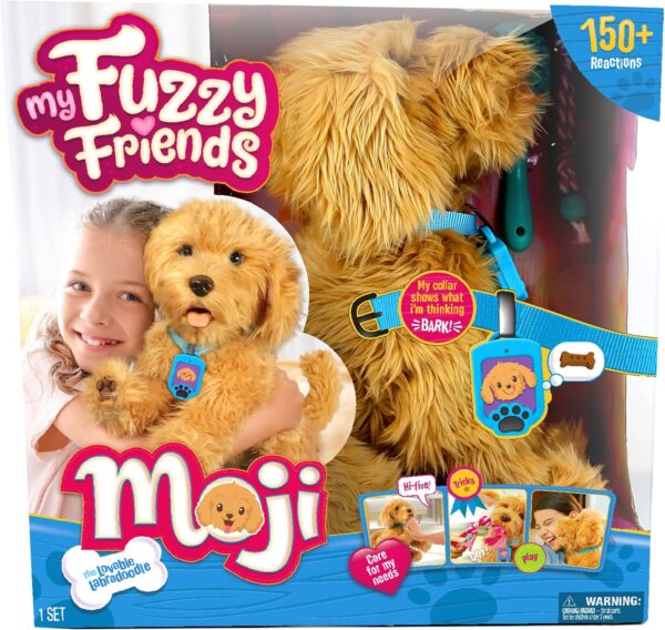 My Fuzzy Friends Moji Interactive Labradoodle - Plush Interactive Dog Toy for Boys and Girls, Loveable and Lifelike Companion Pet - Image 6