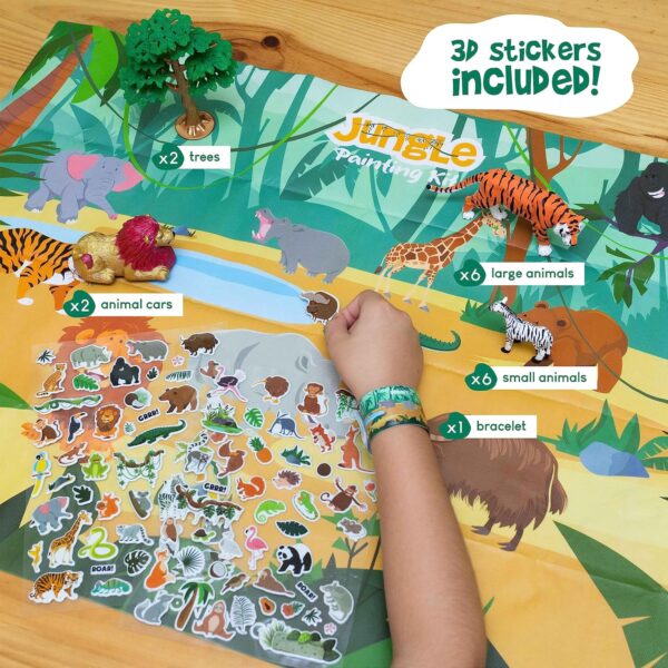 BONNYCO Animal Toys for Children Painting Kit with 16 Jungle Figures Craft Kits for Kids with Glow in The Dark | Arts and Crafts Boys Toys 3 4 5 6 7 8 9 10 Years Gifts for Kids Birthday Christmas - Image 5