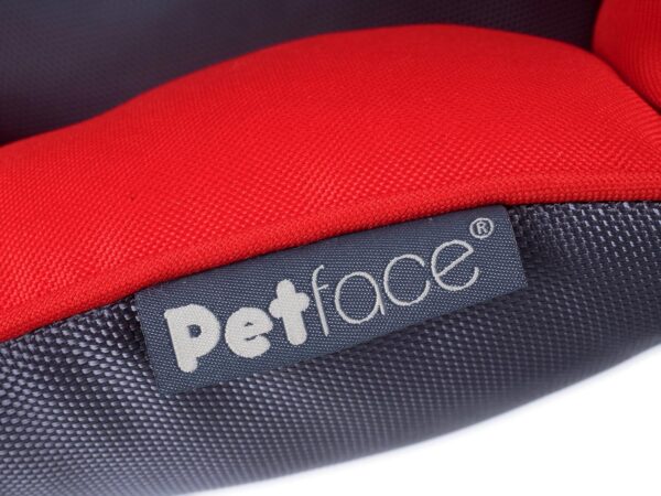 Petface Waterproof Oxford Puppy Luxury Oval Dog Bed, Red, Medium - Image 4