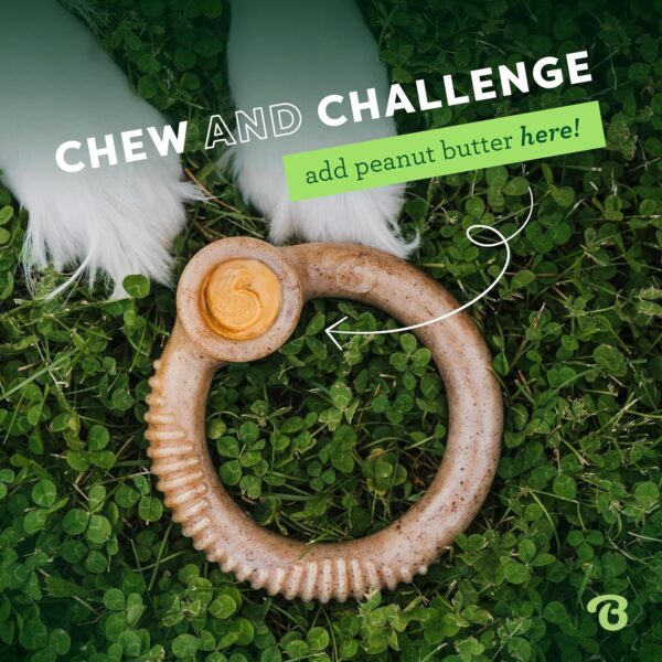 Benebone Ring Indestructible Chew Toy for Aggressive Chewers, Long Lasting Tough Boredom Breaker for Dogs, Real Bacon Flavour, For Medium Dogs, Made in the USA - Image 5