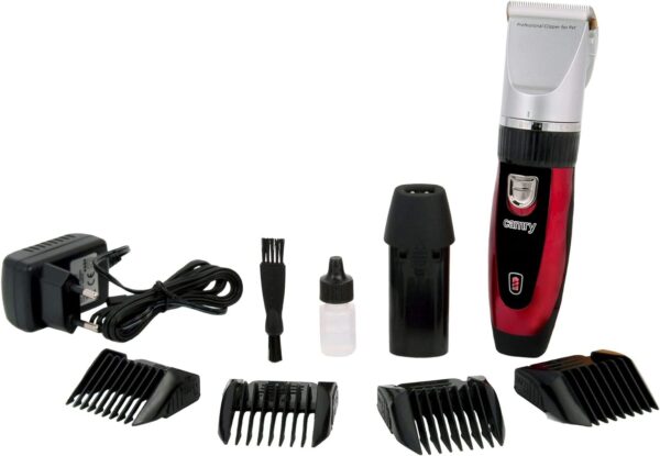 Animal Hair Trimmer Battery Ceramic Animal Clipper Shaping Machine Pet Trimmer Shaver Animal Clipper with 2X Battery 4 attachments for Cutting Lengths 25 for Dogs Cats