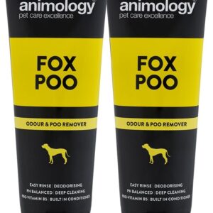 Animology Fox Poo Deodorising Dog Shampoo, Twin Pack, 250ml