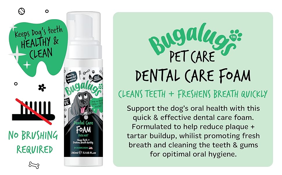 Bugalugs Dental Foam For Dogs