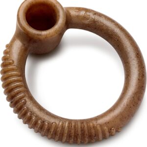 Benebone Ring Indestructible Chew Toy for Aggressive Chewers, Long Lasting Tough Boredom Breaker for Dogs, Real Bacon Flavour, For Medium Dogs, Made in the USA