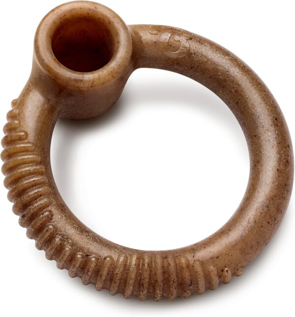 Benebone Ring Indestructible Chew Toy for Aggressive Chewers, Long Lasting Tough Boredom Breaker for Dogs, Real Bacon Flavour, For Medium Dogs, Made in the USA