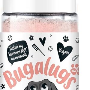 Bugalugs Dog Paw Cleaner No Rinse Foam Cat & Dog shampoo with Silicone Brush Head, waterless grooming products. Travel friendly paw cleaner for dogs defeat muddy paws on the go (Papaya & Coconut)