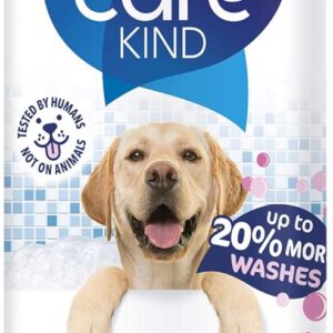 CAREKIND Baby Powder Dog Shampoo 500ml professional dog grooming shampoo for smelly dogs with baby fresh scent, best puppy shampoo with conditioner, Vegan pet shampoo (1x 500ml)