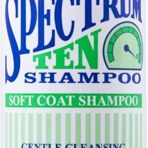 Chris Christensen Spectrum Ten Soft & Smooth Coat Dog Shampoo - Gentle Cleansing Dog Shampoo Sensitive Skin - Leaves Coat Soft & Silky - Restores Colour & Shine to Dull and Dry Coats, 473ml