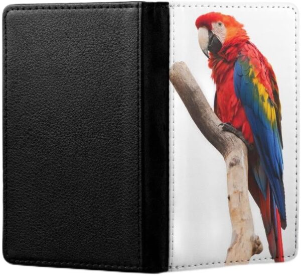 Cute Adorable Parrot Bird PET #7 FLIP Wallet Travel Passport ID Holder ITINERARY Organizer Cover