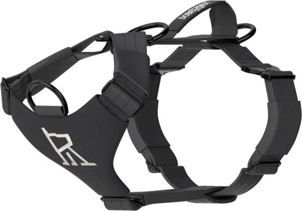 DOBERNUT Working Dog Harness - K9 Tactical No-Pull 3-Clip Gear - German Shepherd, Black Labrador, Bully Bulldog Harness - Pet Supplies for Service Dog Training, Walking & Activity (Medium)