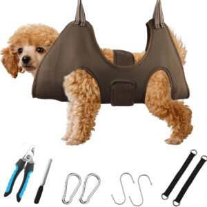 DaizySight Dog Grooming Hammock Kit for Small Dogs - Size S, Pet Hanging Cradle for Nail Trimming Clipping