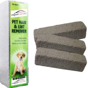 Discount Car Care Products Pet Hair Remover Rock Removes Dog Hair or Cat Hair Quick, Easy & Efficient From Carpet & Upholstery (3 Pack)