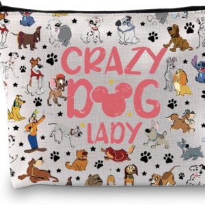 Dog Lover Gift Animal Kingdom Dogs Group Collage Gift Crazy Dog Lady Dogs Print Travel Bag Pet Puppy Owner Gift, Dog Lady Bag, Canvas Cosmetic Bag With Zipper