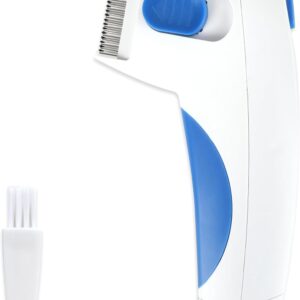 Electric Flea Comb, Grooming Comb Brush Pet Electric Flea Zapper for Dogs Cats, Ticks Removal Tool Grooming Efficient Lice Cleaner Comb Ideal for Kitten Puppy Adult Pets Safe Cordless Design