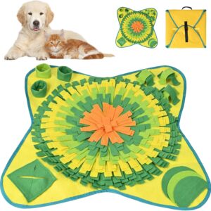 Emwel Dog Snuffle Mat - Washable Pet Feeding Nosework Treats Mat Puzzle Training Toy for Dogs Large Medium Puppies