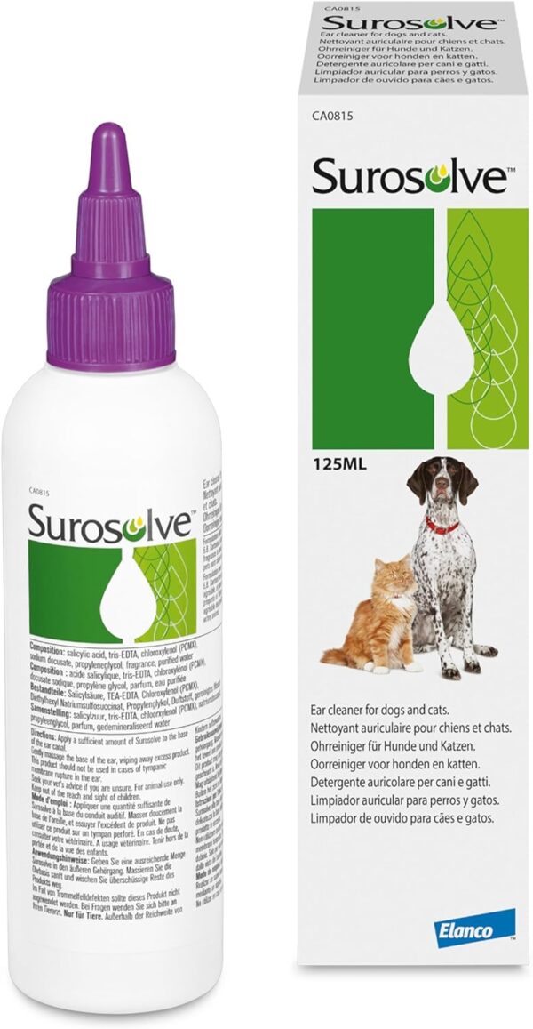 Fidavet Surosolve ear cleaner for dogs and cats 125ml