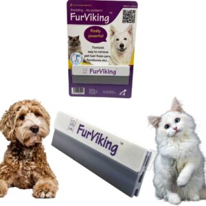 Furviking Pet Hair Remover For dog & cat | Reusable | Easily cleans Animal & Pets Fur from Fabrics,Sofa, Bed, Carpet and Car| Redesigned Lint Rollers System