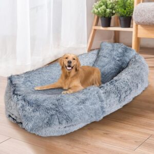 GAZHOME Human Dog Bed 6XL, Human Sized Dog Bed, Extra Large Size Bed for People Adults and Pets, Giant Beds Dogs with Removable Cover, For People, Families