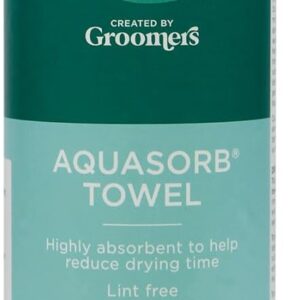 Groomers Medium Aquasorb Pet Towel | Microfibre Chamois Professional Dog Grooming Essentials | Super Absorbent Lint Free