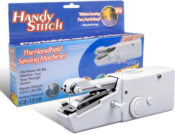 Handheld Sewing Machine,Mini Cordless Portable Electric Sewing Machine with Sewing Accessories for Beginners,Suitable for Kids Cloth Pet Clothes Clothing Curtains DIY Home Travel.