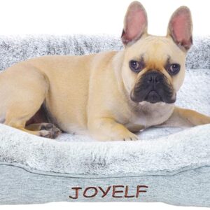 JOYELF Memory Foam Dog Bed Small Orthopedic Pet Bed with Washable Cover, Independent Mat Design with Free Waterproof Liner Included