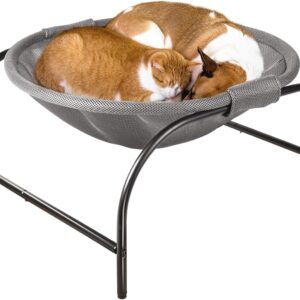 JUNSPOW Cat Bed [Large Size-56x54x28 cm] Dog Bed Pet Hammock Bed Free-Standing Cat Sleeping Cat Supplies Pet Supplies Whole Wash Stable Structure Detachable Excellent Breathability Easy Assembly