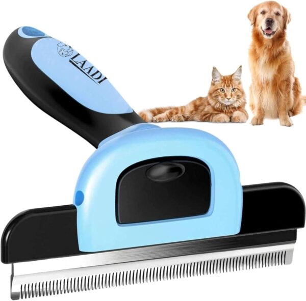 Laadi Deshedding Tool for Dogs and Cats - Reduces Shedding by Up to 95% in Less Than 10 Minutes—best Choice for Grooming and Deshedding Your Lovely Pets. Dog Brush Cat brush Horse Brush Rabbit Brush.