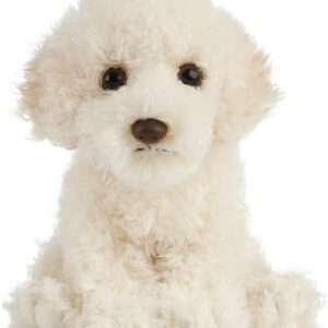 Living Nature Labradoodle Puppy, Realistic Soft Cuddly Dog Toy, Naturli Eco-Friendly Plush, 16cm