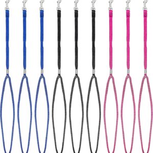 Molain 9 Pieces Pet Dog Grooming Loops Leash Pet Bathing Tether Straps Dog Cat Bathing Nylon Restraint Noose Harness Safety Rope Pet Grooming Table Bathtub supplies