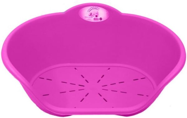 PLASTIC EXTRA LARGE HEAVY DUTY PINK PET BED - DOG/CAT/ANIMAL/SLEEP/BASKET