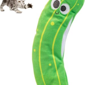 Pet Craft Supply Wiggle Pickle and Shimmy Shark Flipper Flopper Interactive Electric Realistic Flopping Wiggling Moving Fish Potent Catnip and Silvervine Cat Toy, Multi (8727) for All Breed Sizes.