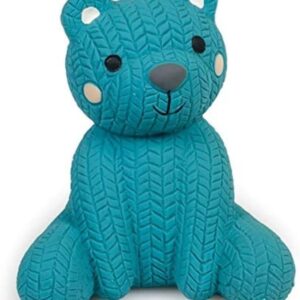 Petface (Little Petface) Teddy Bear, Latex Chew Dog Toy, Blue