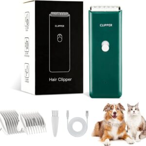 Professional Cat Grooming Clippers for Matted Hairs, Low Noise Cat Dog Grooming Kit Rechargeable Pet Clippers Trimmer for Dogs,Puppy,Cats,Rabbit