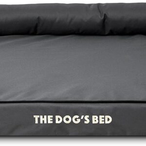 Replacement Outer Cover Only For The Dog's Bed Orthopaedic, Washable Oxford Fabric, XL Grey with Black Piping