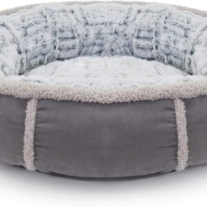 Rosewood 40 Winks Deep Plush Donut Dog Bed, 20”