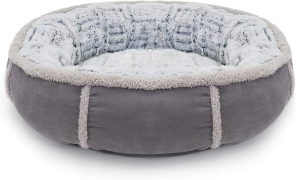 Rosewood 40 Winks Deep Plush Donut Dog Bed, 20”