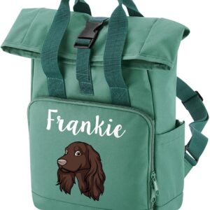 Spoilt Rotten Pets Any Breed Dog Rucksack Backpack Custom Personalised With Dog Name & Choice Of Dog Breed Design Pet Accessories Bag, Overnight, Holiday, Walking,