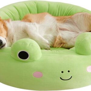 Squishmallows 24-Inch Wendy Frog Pet Bed - Medium Ultrasoft Official Plush Pet Bed