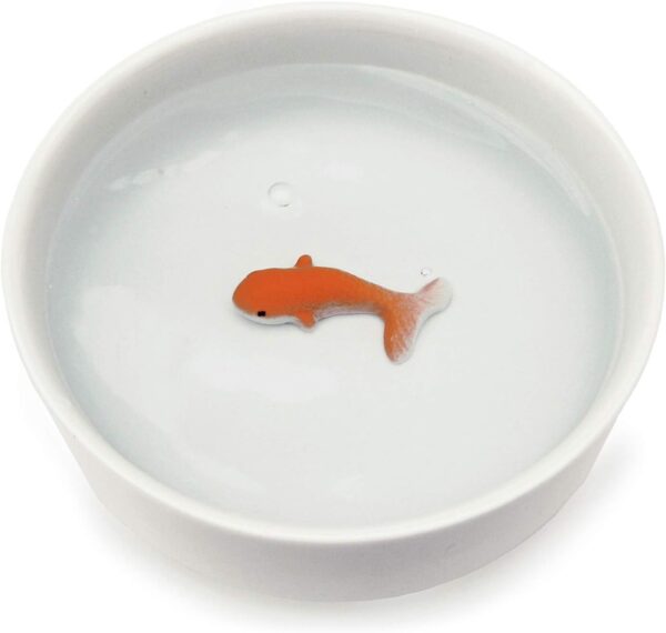 Suck UK Goldfish Cat Bowl | Novelty Cat Water Bowl | Cat Food & Dog Food Dish | Non Slip Ceramic Bowl | Pet Accessories