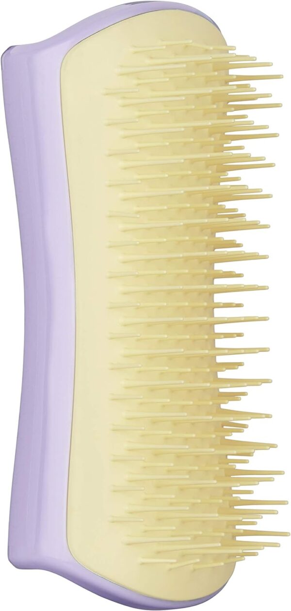 Tangle Teezer | Pet Teezer | Small Detangling and Dog Grooming Brush | Dry Brush or Dog Bath Brush | Lilac & Yellow