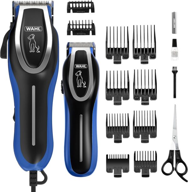 Wahl Complete Groom Dog Clipper & Trimmer Kit, Clippers for Dogs, Full Coat Grooming, Low Noise Corded Pet Clippers, Pet Trimmers, Groom Pets at Home